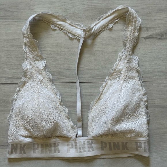 PINK Victoria's Secret Other - PINK White Lace Bralette size xs